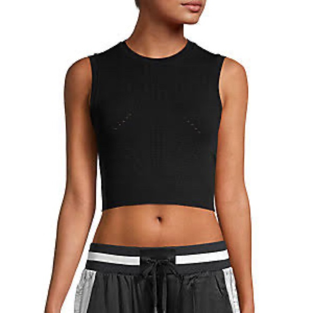 Blanc Noir Infinity Knit Crop Top